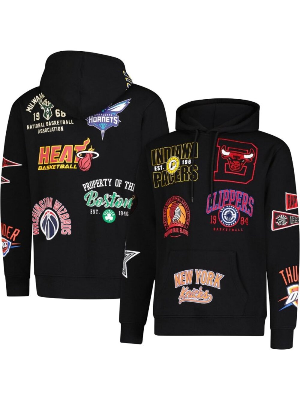 Cozy Multi-Team NBA Hoodie Sweatshirt for Men | Soft Fleece, Perfect for Fans